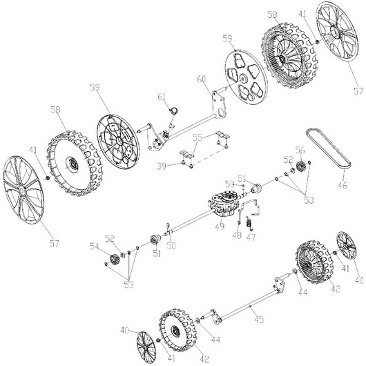 Колеса и оси Champion LM5131 после 2019г.